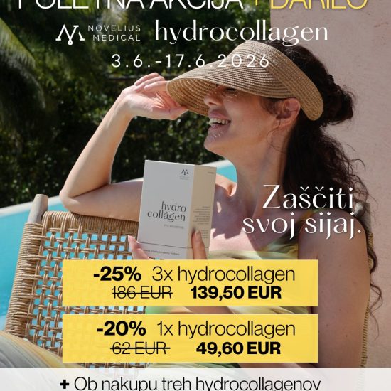 3x Novelius Medical Hydrocollagen – POLETNA AKCIJA+darilo